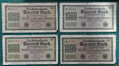 Banknote reichsbanknote 1000 - reichsbanknote,