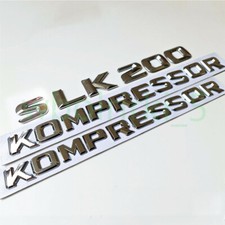 Chrome Trunk Fender Emblems Aufkleber Silber Für Mercedes Benz SLK200 Kompressor