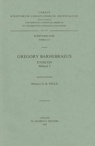 Gregory barhebraeus ethicon - gregory,