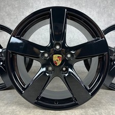Porsche Boxster / Cayman 981 19" Original Felgen S GTS Schwarz TOP