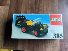 Lego Set 385 Jeep CJ-5 mit Lenkung 1976 ungeöffnete Originalverp.  Lagerspuren
