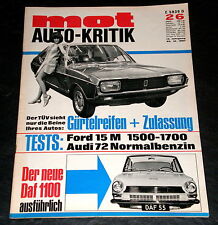 MOT 26/67 Test Ford 15M+15M