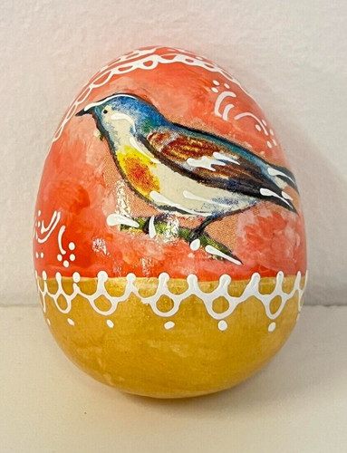 Osterei keramik orange - osterei,