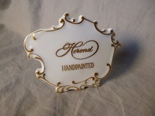 Herend Porzellanaufsteller Werbeaufsteller handgemalt Roccaien Gold