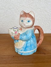 Vintage Katzen Teekanne Figur