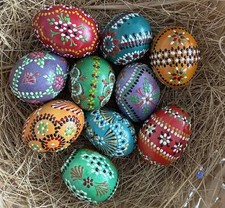 10 Stück sorbische Ostereier