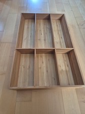 Ikea Variera 22806 Besteckkasten Besteckeinsatz Bambus 50x32, 6 Fächer