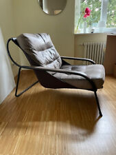 Zanotta Sessel Maggiolina, braunes Leder, Design Marco Zanuso, gebraucht