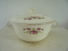 Alte Terrine „P.Regout“ Holland shabby Rosendekor nostalgie Schüssel brocante