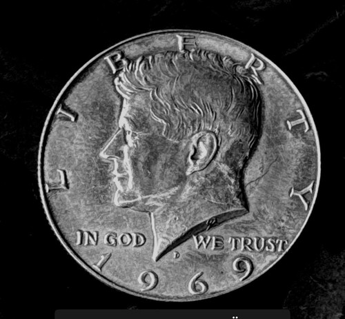 Usa kennedy half dollar - usa, 1969