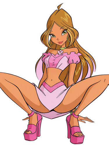 Flora winx club - club, car