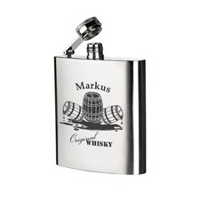 Edelstahl Flachmann inkl