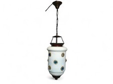 Orient Kolonialstil Glas Decken Hängelampe lampe 1001-Nacht weiß bunt stein 24/9