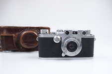 Leica III f  3 f mit Leitz Elmar Objektiv und Lederetui D.R.P