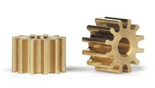 *** TOP ***   Motorritzel, Messing, für 2mm Motorwelle - Auswahl  8 - 20 Zähne