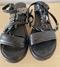 A.S.98 Plateau-Sandalen für Damen schwarz