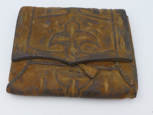 Antike leder tasche gürtel - antike,