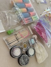 Nageldesign Zubehör JOLIFIN/Neonail. Schablone,Glitzer, Sticker, Bithalter, Tips