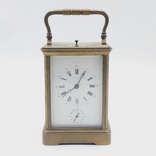 Johs Tandt Reiseuhr Reisewecker Offiziersuhr Tischuhr mit Wecker um 1880