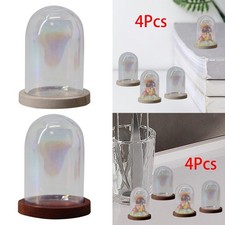 4x Klarglas Cloche Dome
