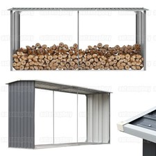 Metall Brennholzunterstand