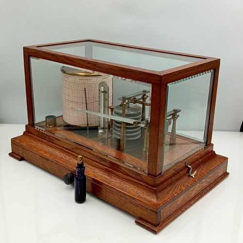 Antiker aneroid barograph - aneroid, um