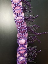 Bauchtanzkostüm, BH Gürtel Set für Mädchen lila