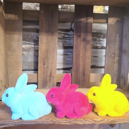 Flock hase figur - flock,