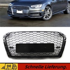 Schwarz Frontgrill Kühlergrills passend für Audi A4 B9 8W2 S4 ab 2015 bis 2019