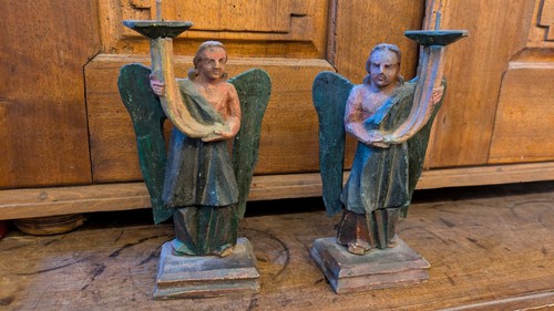 Paar barock figur leuchter - barock,