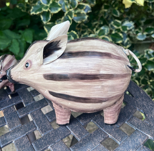 Metall deko figur wildschwein - metall-deko-figur,
