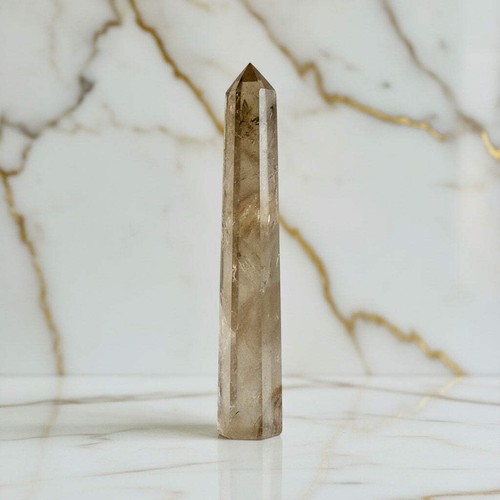 Rauchquarz obelisk 27cm - 27cm,