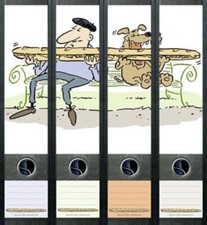 4er Set Ordnerrücken für