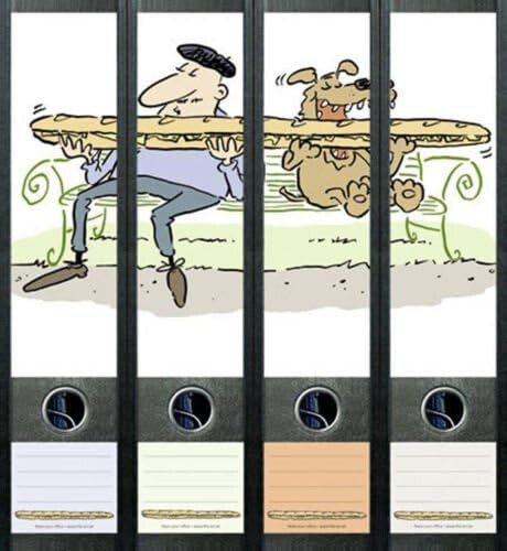 4er set ordnerrücken für - set,