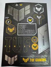ASUS TUF GAMING Etikett Aufkleber Logo Set Heftgrösse 207 x 148mm