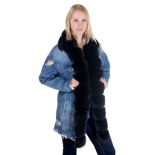 Oversize damen jeansjacke - damen, mit