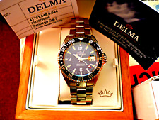 OVP,Delma Santiago GMT Meridian  Professional Armbanduhr 43mm,Taucheruhr 200 m!