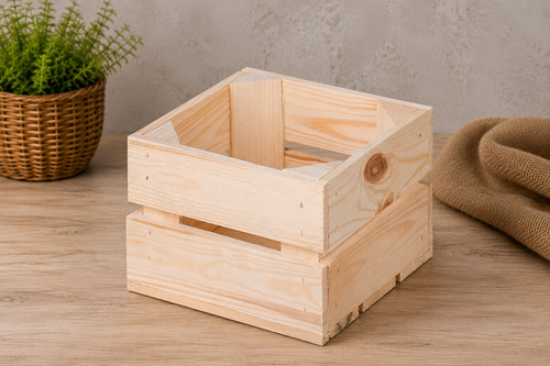 Neue holzkisten natur - holzkisten, 22x20x15