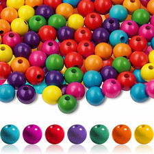 500 stück holzperlen bunt - 500,