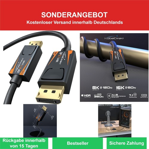 Kabeldirekt displayport 1 - kabeldirekt, 2.1