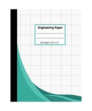 Technikpapier: 100 vierfach liniert, 8,5" x 11" Notebookblock - Ingenieur Computatio