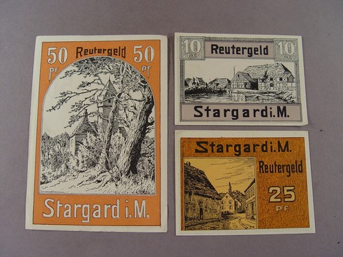 261 notgeld 3x gutschein - notgeld:,