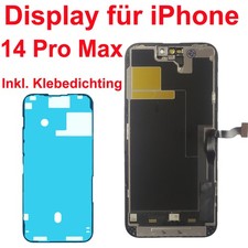HX GX FHD Display für iPhone 14 Pro Max LCD Bildschirm SCHWARZ Black + Klebepad