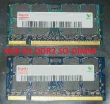 2x2GB= 4GB KIT DDR2 RAM Notebook Speicher SO-DIMM PC2-5300S 667MHz 1.8V 2Rx8 CL5