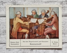 Kammermusik Geige Trommel Saxophon Palmin Sammelbild 76 Folge Reklame alt Kubel