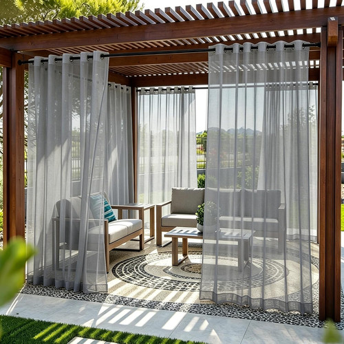 Outdoor vorhang set wetterfest - set,