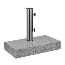 Granit Wand Schirmständer 25 kg - 45 x 25 cm - Sonnen Schirm Halter Ständer Fuß