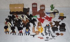 Playmobil Cowboy Pferde Kutsche Planwagen Kanone Gewehre uvm SAMMLUNG