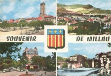 Millau Aveyron Place Emma Calve Vuegenerale Place du Mandarous Le pont Lerouge