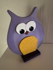 Deko Eule Holz Eulen Holzeule